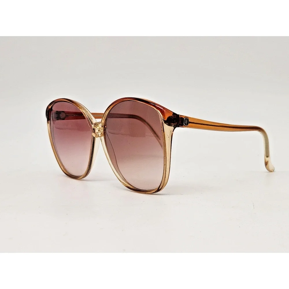 Vintage Bausch Lomb Ray-Ban Oversized Butterfly Sunglasses Italy Brown Frame